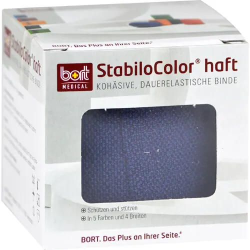 Bort Stabilocolor haft Binde 10 cm blau, 1 St