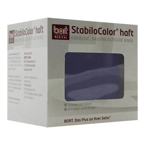 Bort Stabilocolor haft Binde 6 cm blau, 1 St