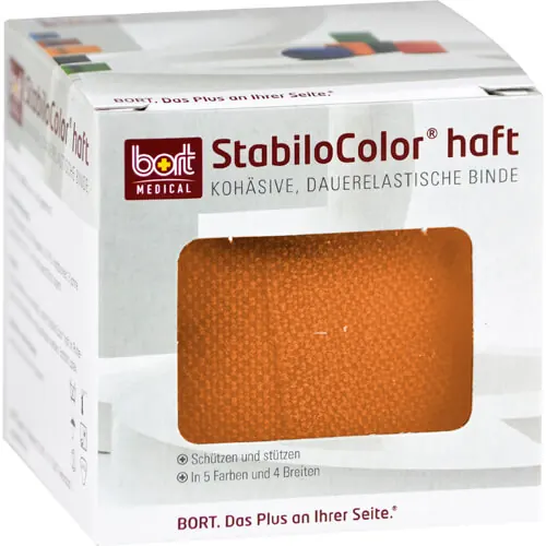BORT StabiloColor haft Binde 6 cm orange, 1 St