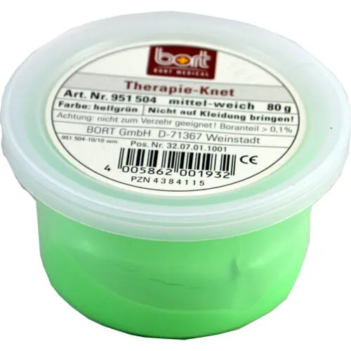 Bort Therapie Knet mittel weich hellgrün, 80 g