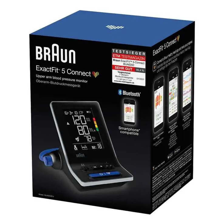 Braun Blutdruckmessgerät ExactFit5 Connect Oberarm, 1 St