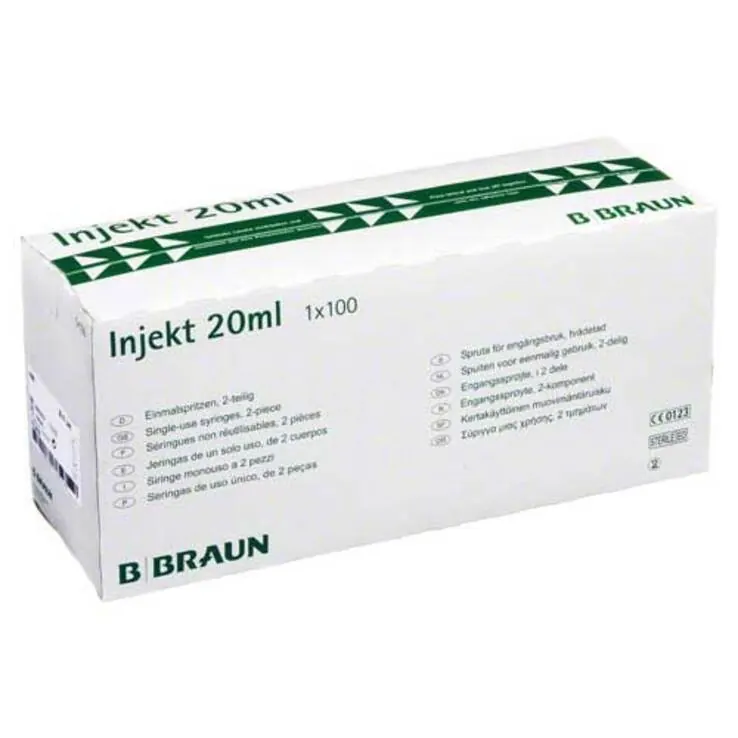 Braun Injekt Spritzen mit exz, 100X20 ml