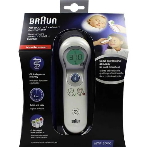 Braun NTF3000 no-touch & Stirnthermometer, 1 St