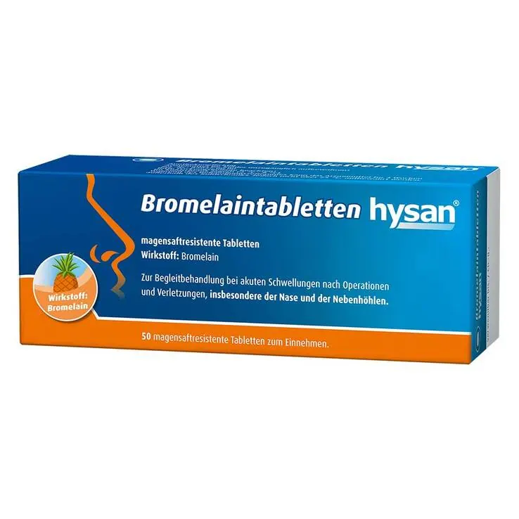 Bromelaintabletten hysan® magensaftresistent Tabletten, 50 St