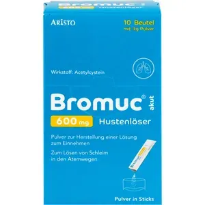 BROMUCakut600mgHustenlöserPlv.z.H.e.L.z.Einn.10St