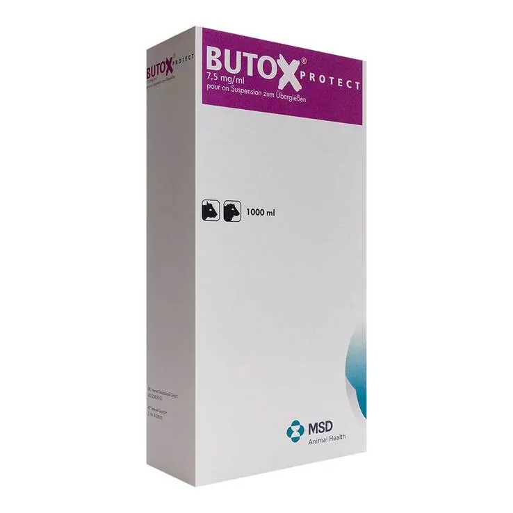 Butox Protect 7,5mg / ml pour on Suspension z.Überg.Ri + Sch., 1000 ml