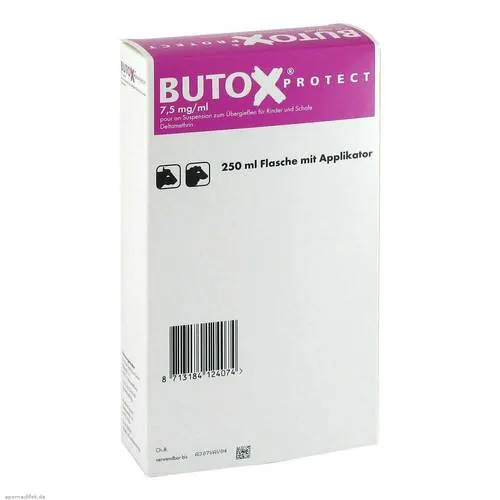 Butox Protect 7,5mg / ml pour on Suspension z.Überg.Ri + Sch., 250 ml
