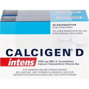 CALCIGENDintens1000mg/880I.E.Kautabletten120St