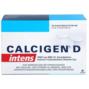CALCIGENDintens1000mg/880I.E.Kautabletten48St