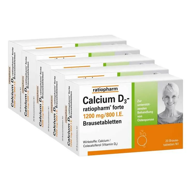 Calcium D3-ratiopharm forte Brausetabletten, 100 St