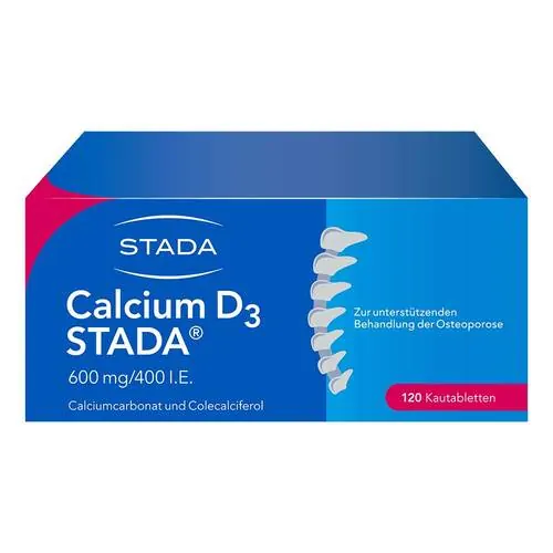 Calcium D3 Stada 600 mg / 400 I.E. Kautabletten, 120 St