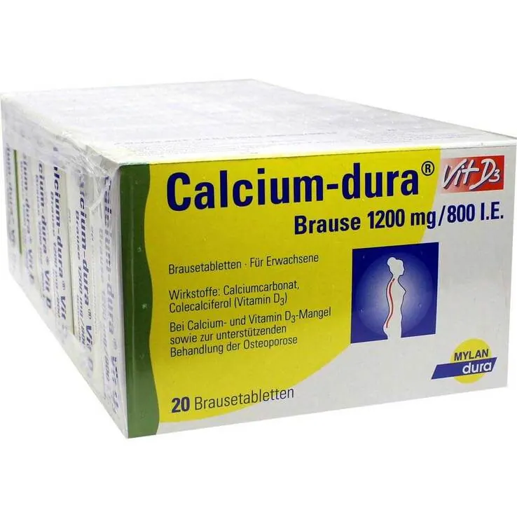 Calcium Dura Vit D3 Brause 1200 mg / 800 I.E., 120 St