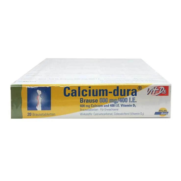 Calcium Dura Vit D3 Brause 600 mg / 400 I.E., 120 St