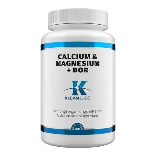 Calcium & Magnesium + Bor Klean Labs Tabletten, 100 St