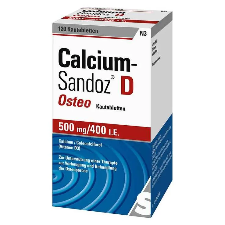Calcium Sandoz D Osteo Kautabletten, 120 St