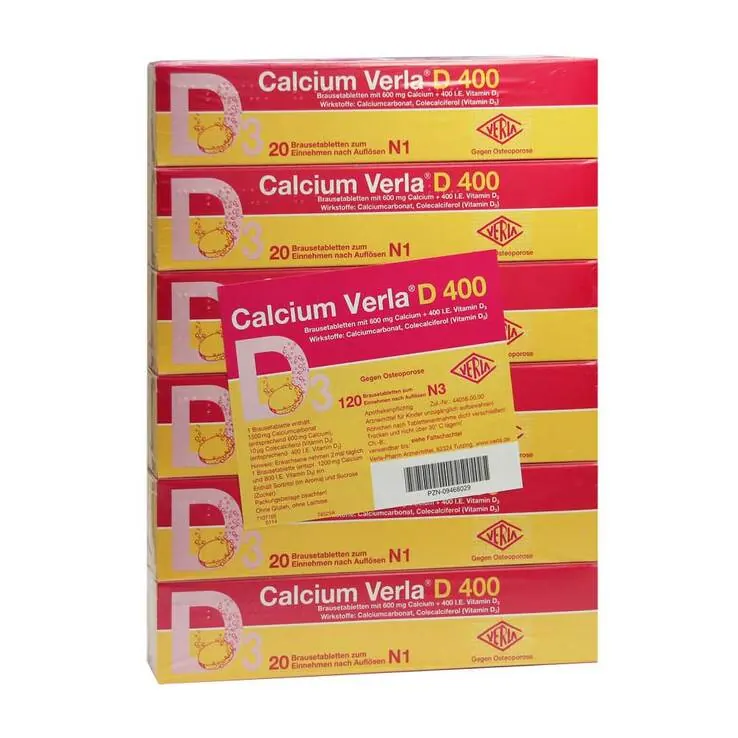 Calcium Verla D 400 Brausetabletten, 120 St