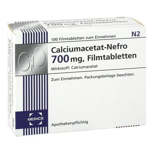 CALCIUMACETAT NEFRO 700 mg Filmtabletten, 100 St