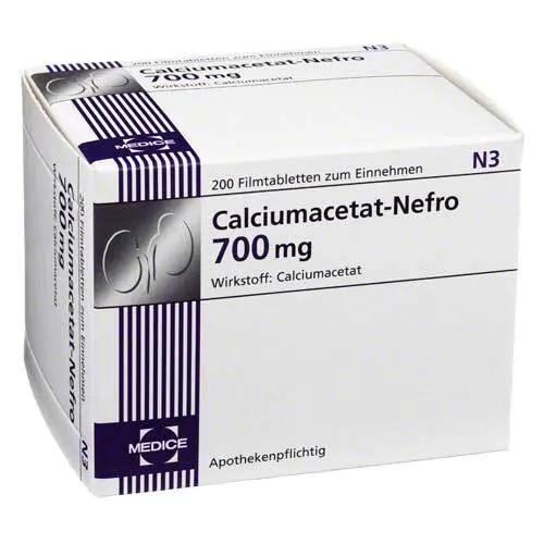 CALCIUMACETAT NEFRO 700 mg Filmtabletten, 200 St
