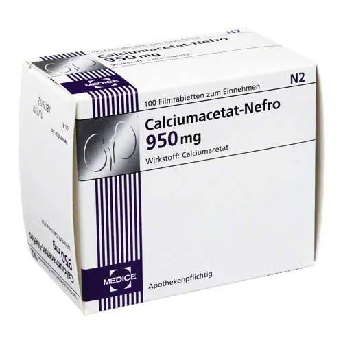 CALCIUMACETAT NEFRO 950 mg Filmtabletten, 100 St