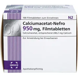 CALCIUMACETATNEFRO950mgFilmtabletten100St