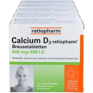 CALCIUMD3-ratiopharmBrausetabletten100St