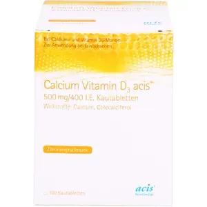CALCIUMVITAMIND3acis500mg/400I.E.Kautabl.100St