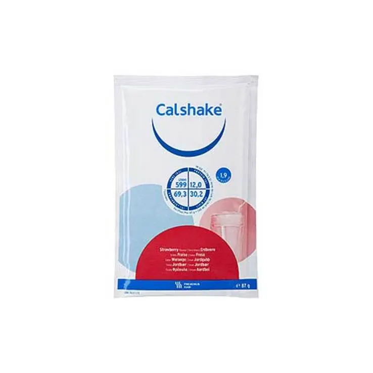 Calshake Erdbeer Beutel Pulver, 7X87 g