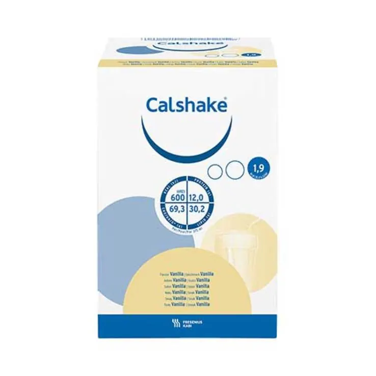 Calshake Vanille Beutel Pulver, 7X87 g