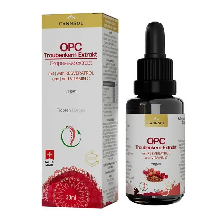 Cannsol OPC mit Resveratrol + Vitamin C Tropf.zum Einnehmen , 30 ml