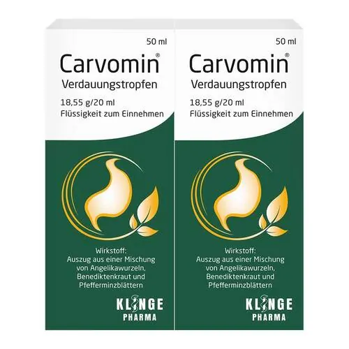 Carvomin Verdauungstropfen, 2X50 ml