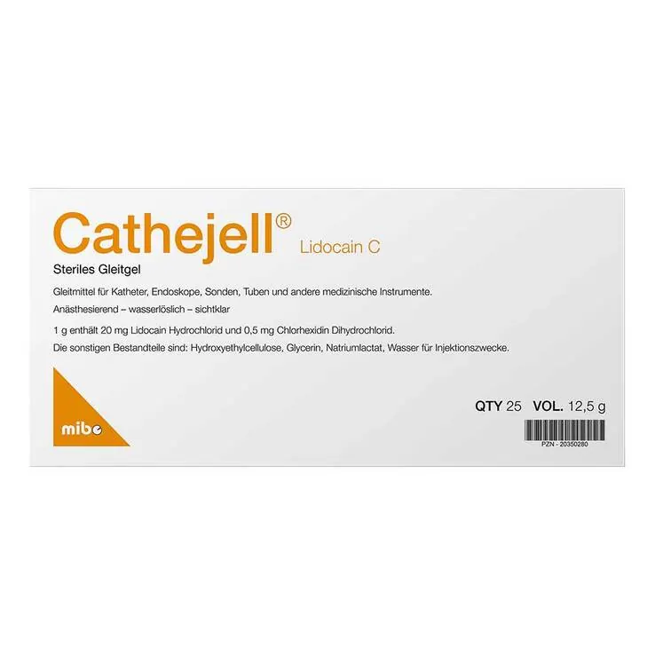 Cathejell Lidocain C steriles Gleitgel Zhs 12,5 g, 25 St