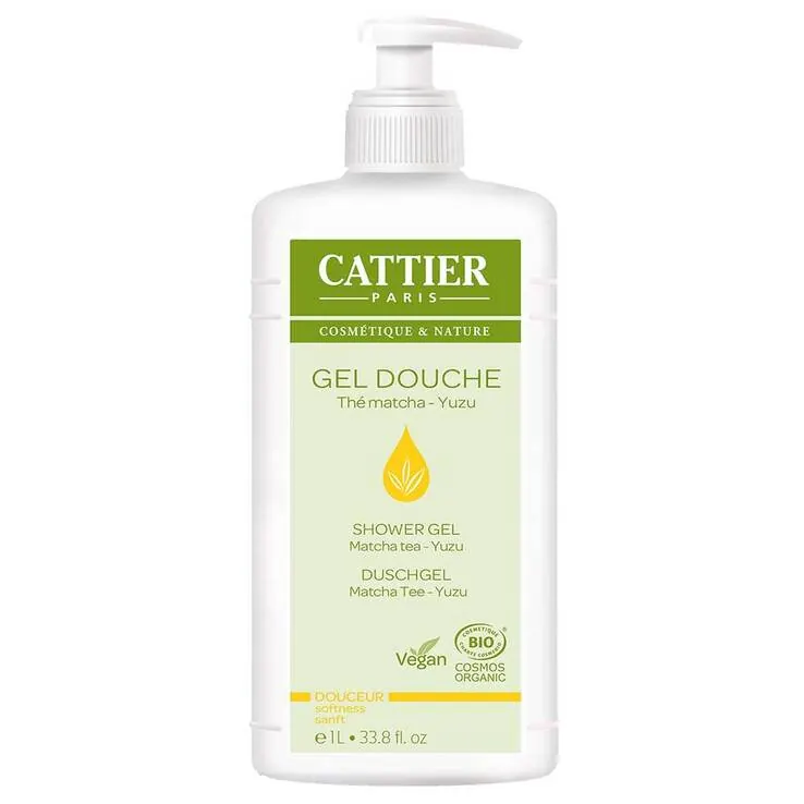 Cattier Duschgel Matcha Tee Yuzu, 1000 ml