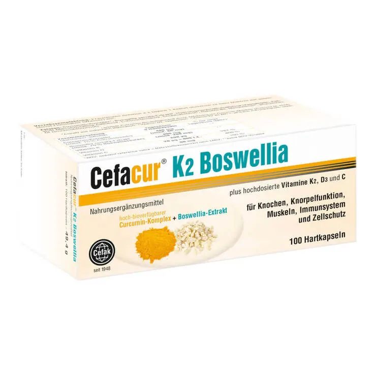 Cefacur K2 Boswellia Hartkapseln, 100 St