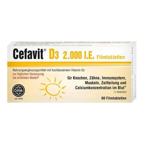 Cefavit D3 2.000 I.E. Filmtabletten, 60 St