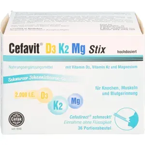 CEFAVITD3K2Mg2.000I.E.StixGranulat36Stück