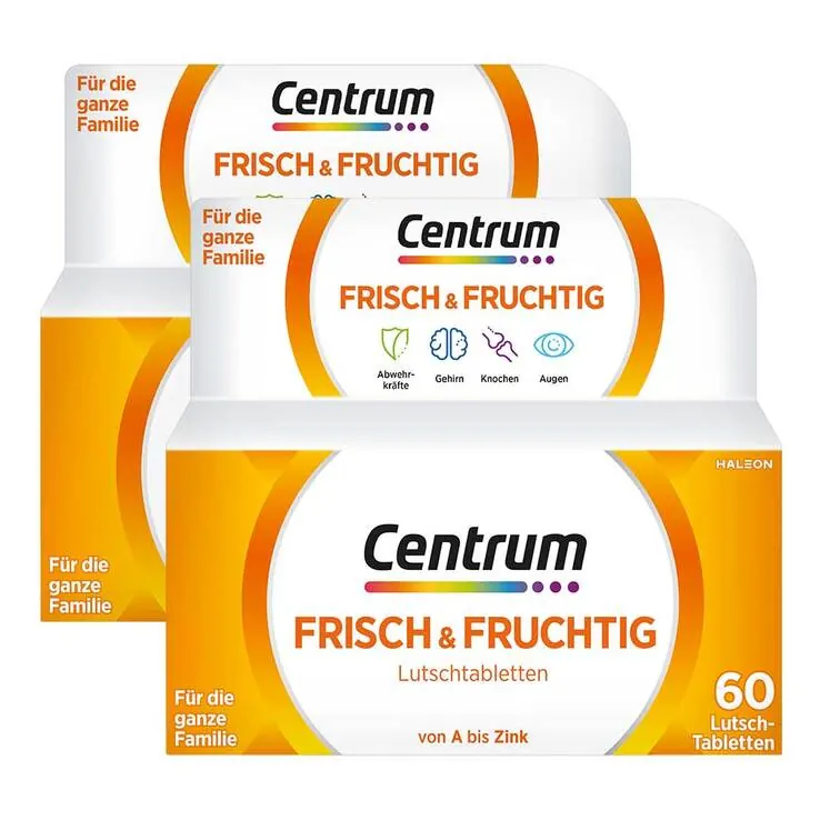 Centrum frisch & fruchtig Lutschtabletten, 2x60 St