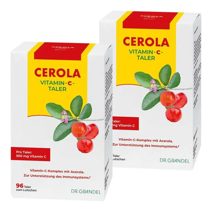 Cerola Vitamin C Taler Grandel, 2x96 St