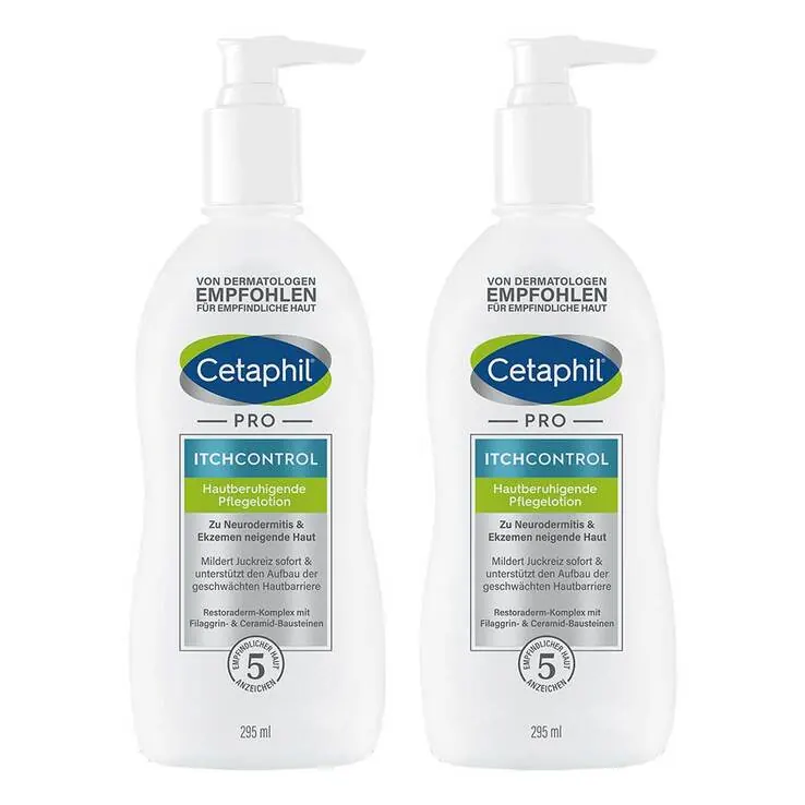 Cetaphil Pro Itch Control hautberuhigende Pflegelotion, 2x295 ml