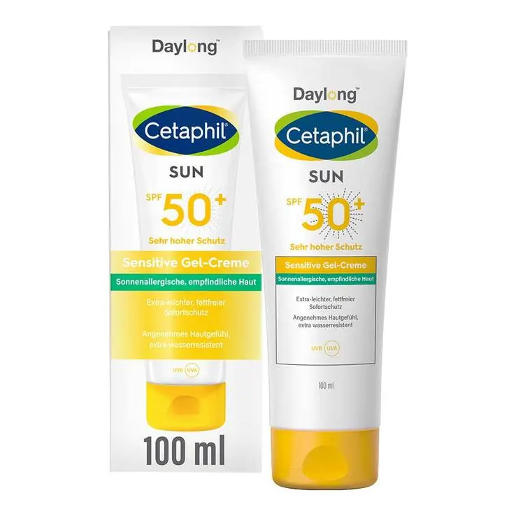 Cetaphil Sun sensitive Gel-Creme SPF 50 + Sonnenschutz, 100 ml