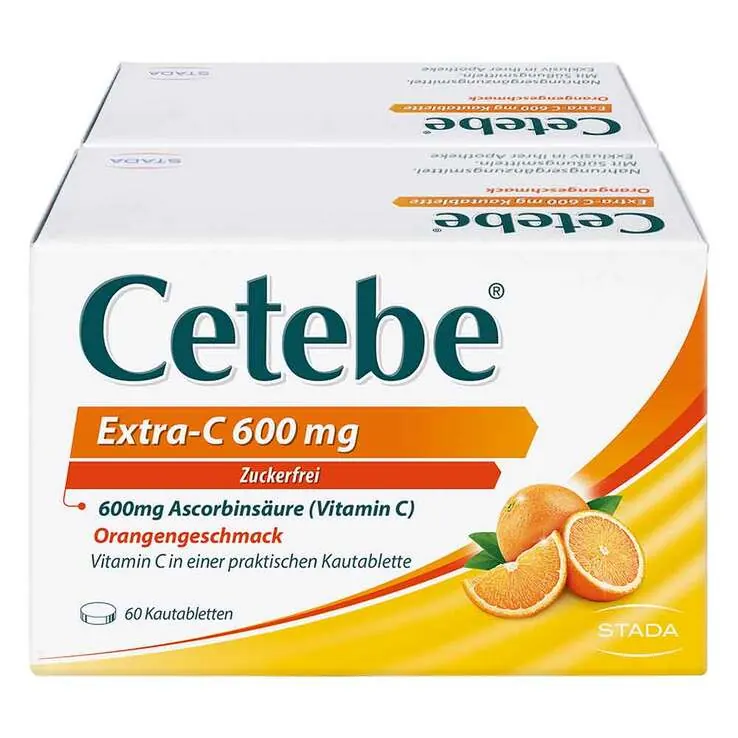 Cetebe Extra-C 600 mg Kautabletten, 120 St