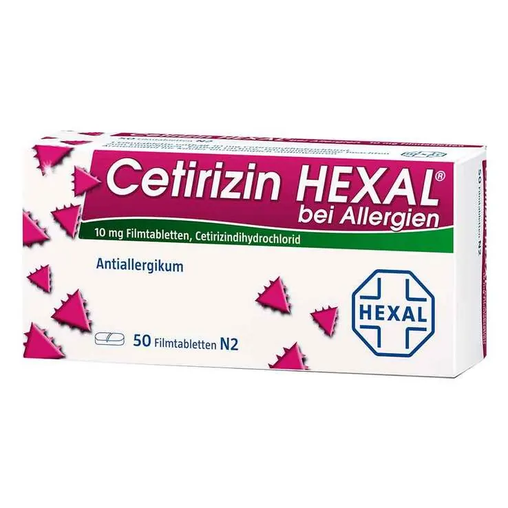 Cetirizin Hexal Filmtabletten bei Allergien, 50 St