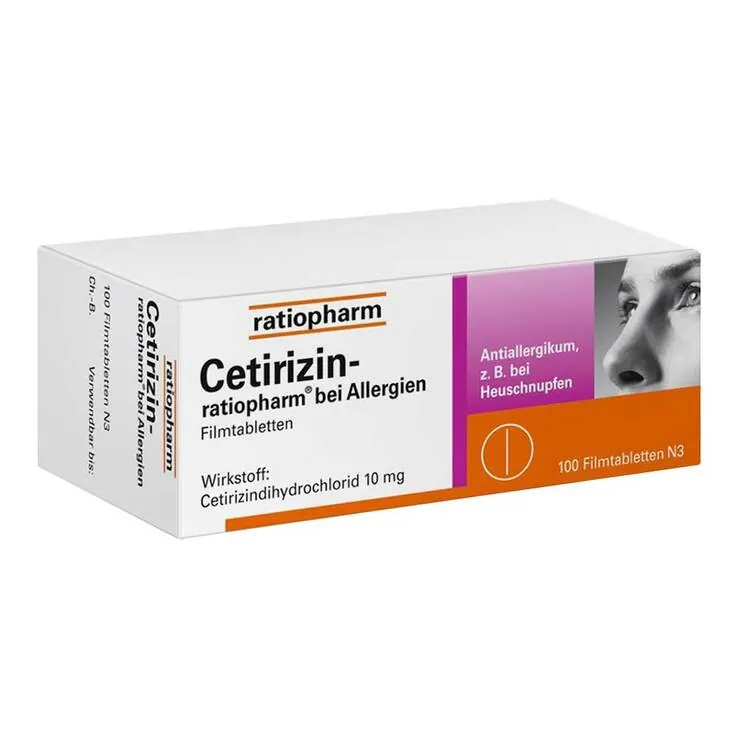 Cetirizin ratiopharm bei Allergien, 100 St