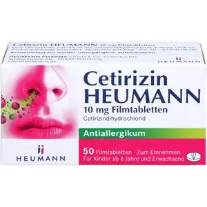 CETIRIZINHeumann10mgFilmtabletten50St