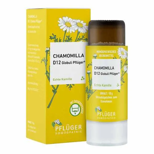 Chamomilla D 12 Globuli Pflüger Globulispender, 10 g