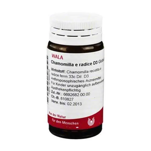 Chamomilla E radice D 3 Globuli, 20 g