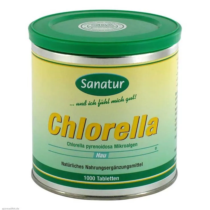 Chlorella Mikroalgen Tablett, 1000 St