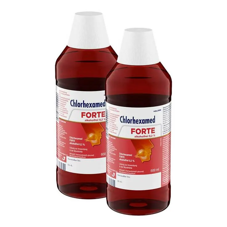 Chlorhexamed FORTE alkoholfrei 0,2 % Mundspülung, antibakteriell, 2x600 ml