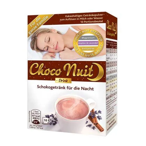 Choco Nuit Gute-Nacht-Schokogetränk Pulver, 10 St