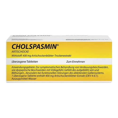 Cholspasmin Artischocke überzogene Tabletten, 50 St