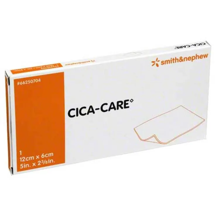Cica Care 6x12cm dünne Silikongelplatte zur Narbenbehandlung, 1 St